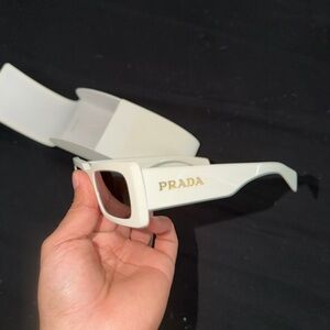 Prada sunglasses with Gold Logo